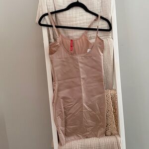 Spanx Nude Shapewear Open Bust Slip Dress